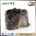 Little Fur Leather Pillow